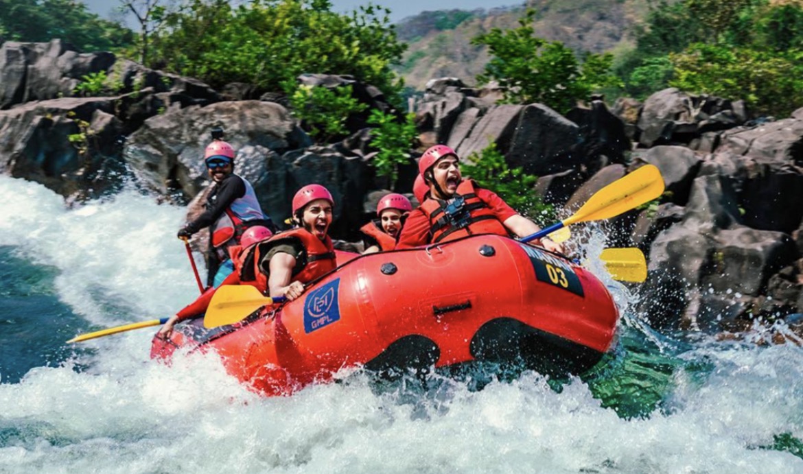 River rafting adventure at Aranya Jungle Stay