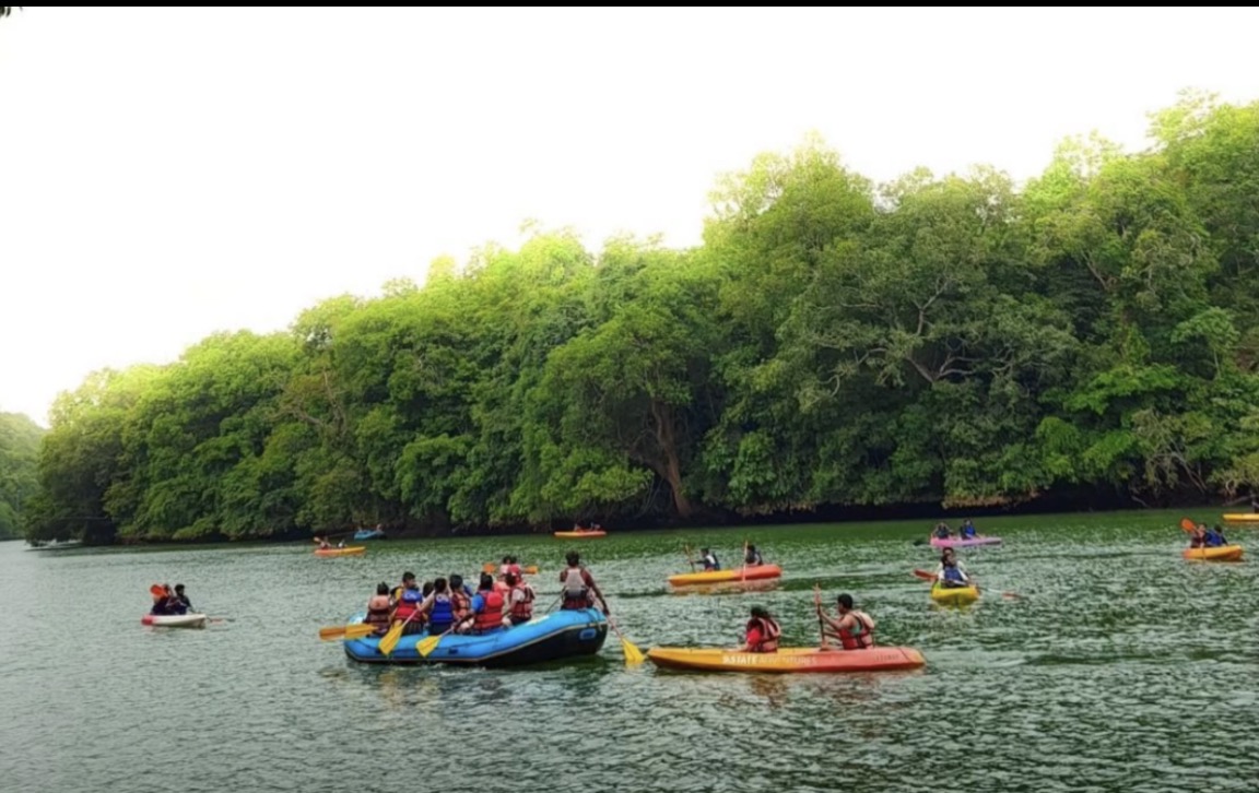 Kayaking and boating activity at Aranya Jungle Stay